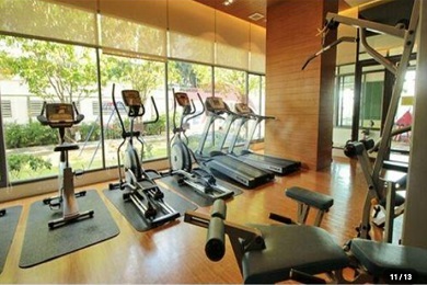 gym at bright condo units for rent 1 bedroom